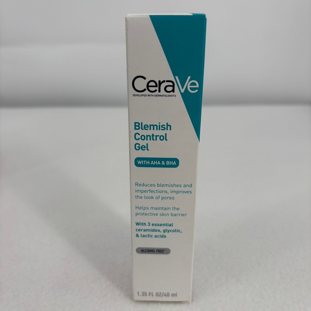 CeraVe Blemish Control Gel with AHA & BHA Acne Treatment 1.35 fl oz 40 ml